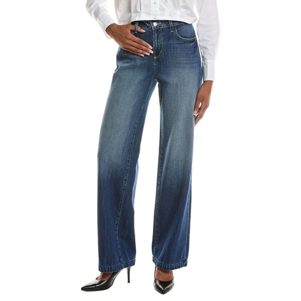 L’Agence Womens  Clayton High-Rise Wide Leg Jean